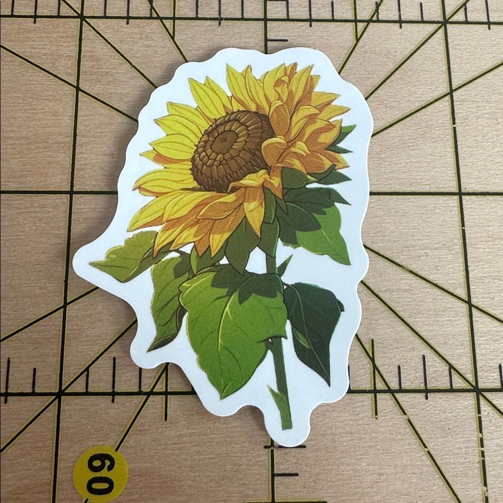 💜13/$13 +Bundle Sticker Sale | Girl Power Sunflower Flowers Waterproof Sticker